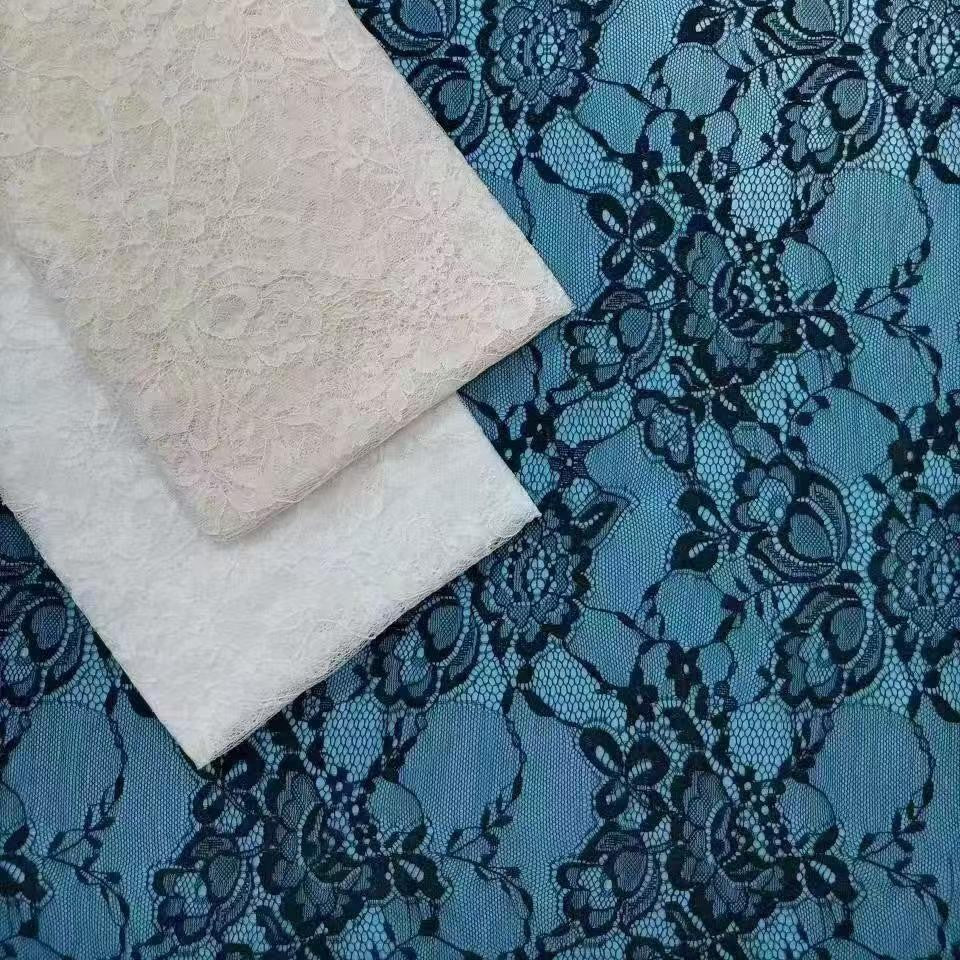 freedombeauty|Lace Fabric Nylon Thin Lace Wedding Dress Hollow Out Clothing Curtain Nylon Lace Fabric