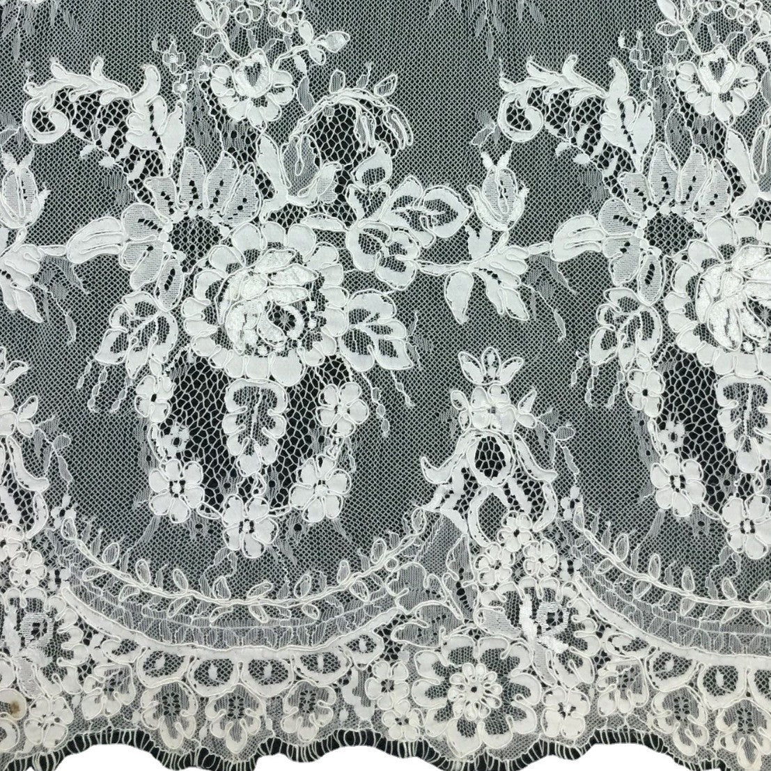 Freedombeauty | Supply in Stock Strands Lace Shell Fabric Wedding Dress Accessories White 3 M