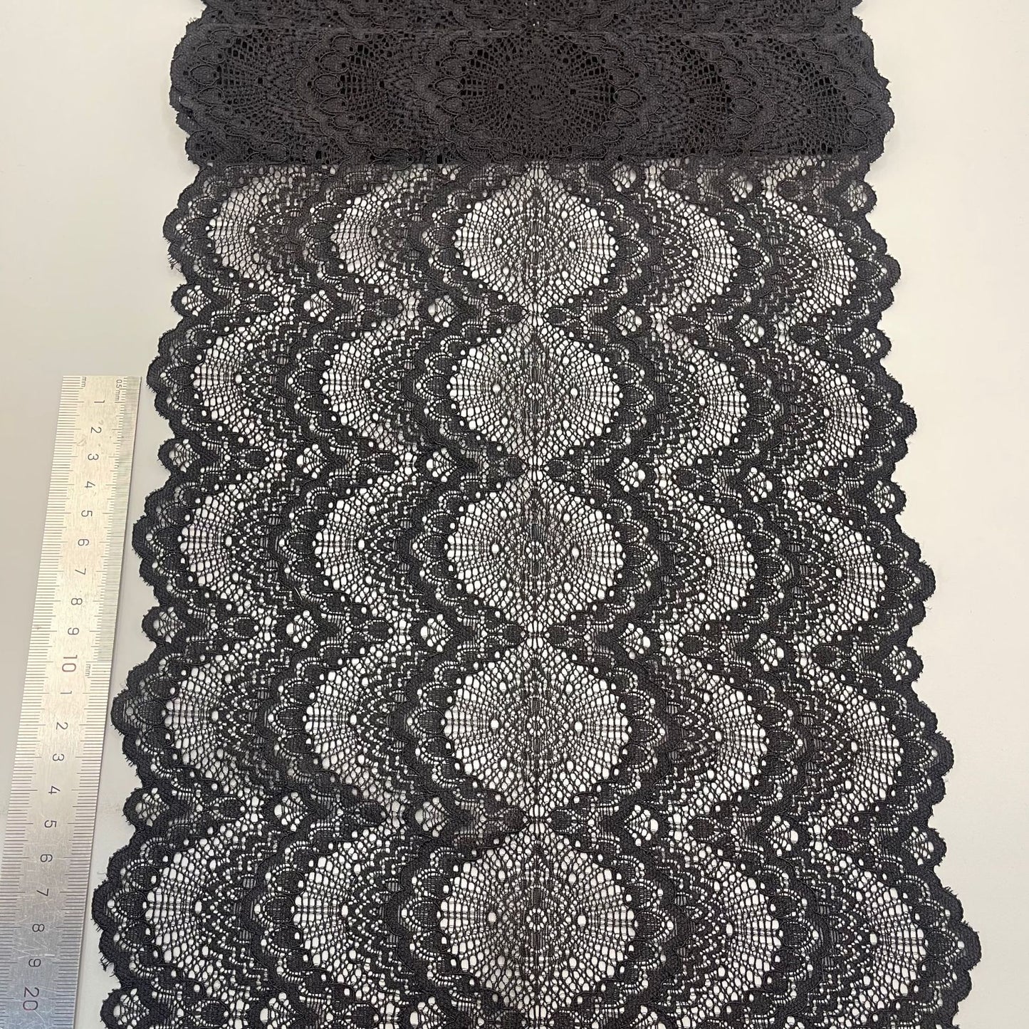 freedombeauty|18CM Elastic Wave Lace Trim Wedding Dress Lingerie Accessories DIY Clothing Decoration