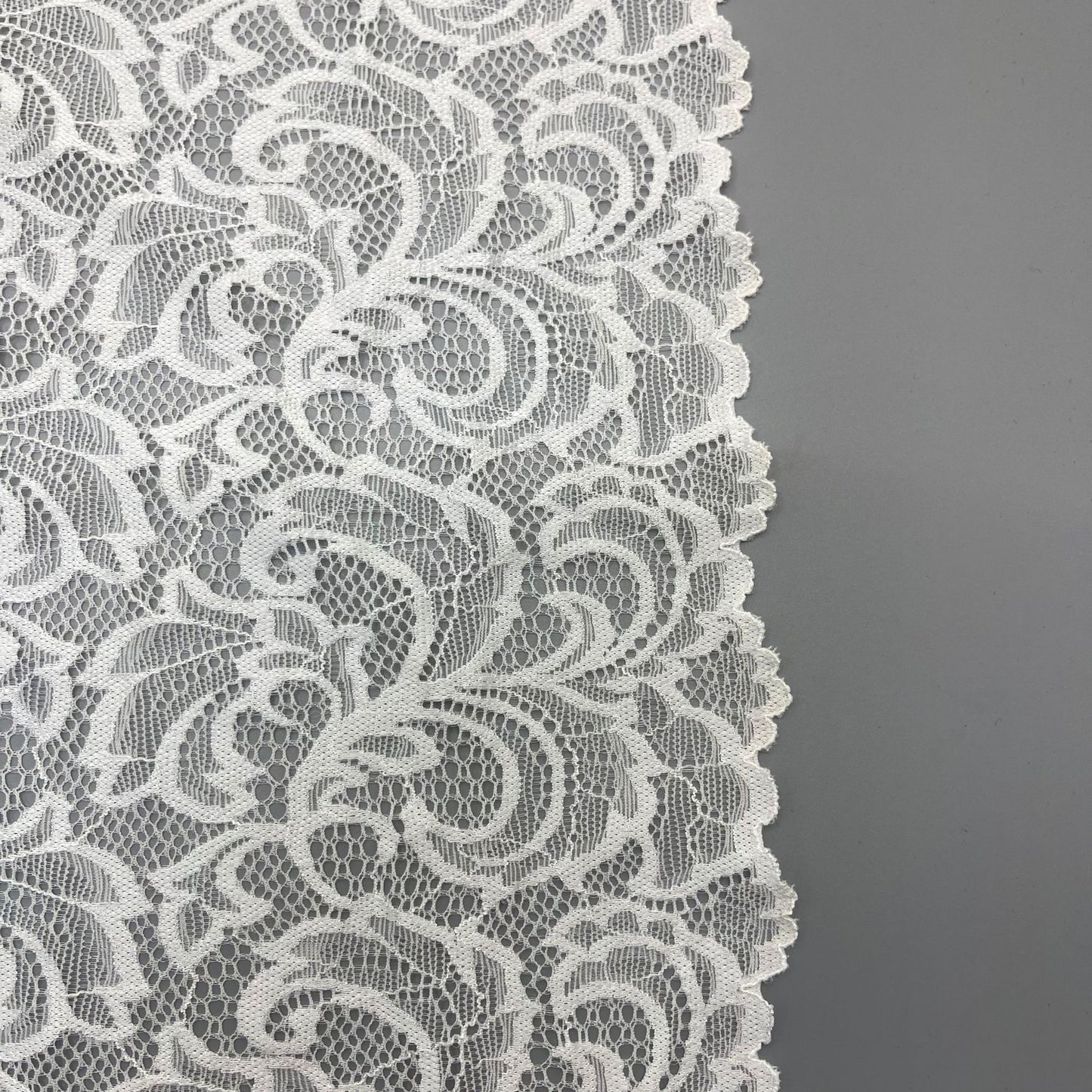 freedombeauty|23CM Elastic Wave Lace Trim for Lingerie Wedding Dress Accessories DIY Clothing Decoration