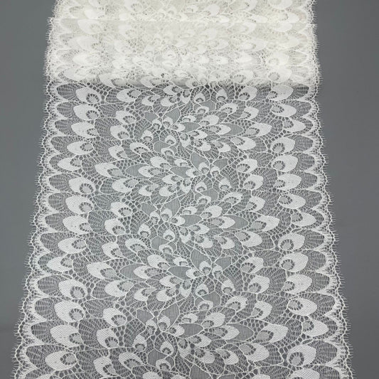 freedombeauty|23CM Elastic Eyelash Double-Sided Elastic Lace Trim DIY Wedding Dress, Clothing, Lingerie Accessories