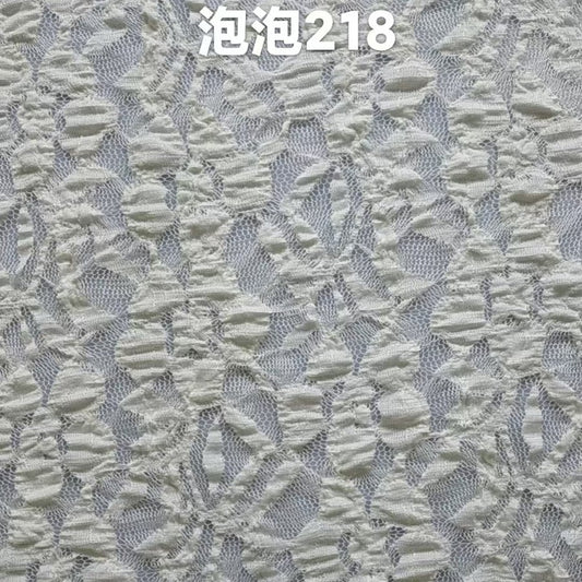 freedombeauty|Lace Bubble Fabric Embossed Hollow Mesh Lace Fabric Wedding Dress Lace Accessories Full Lace Fabric