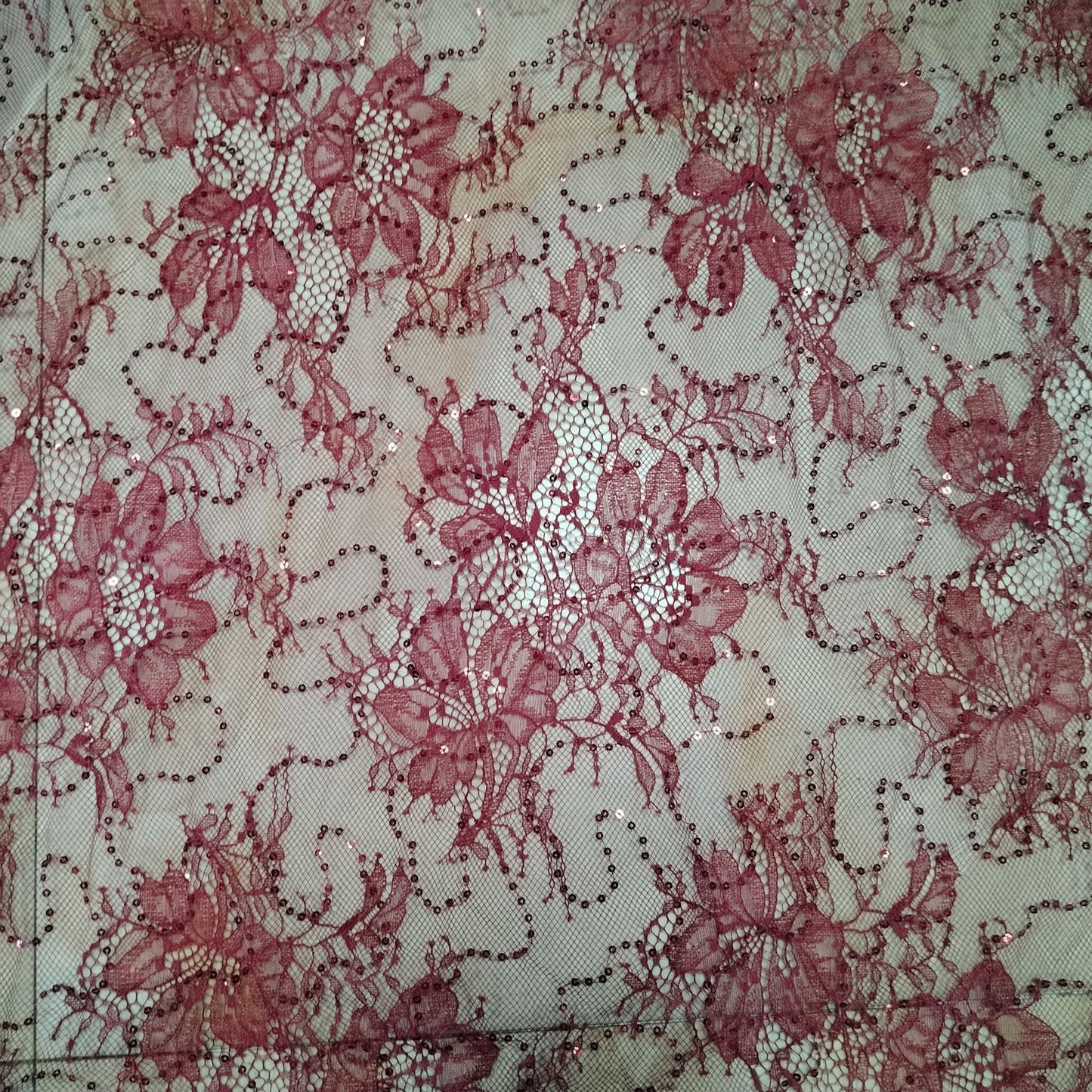 freedombeauty|Sequin Brocade Polyester Lace Fabric Full Width Non-Elastic Lace Fabric Fashion Clothing Lace Accessories Lace Fabric In Stock