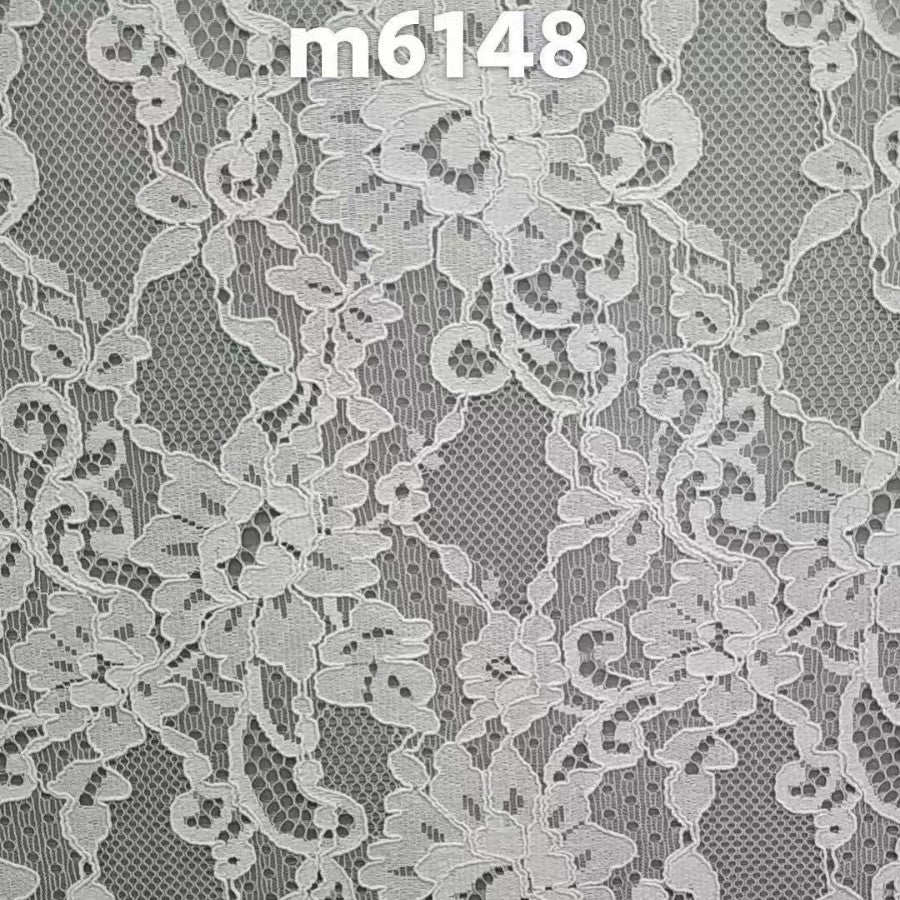 freedombeauty|Nylon Cotton Thread Large Floral High-end Lace Fabric Women's Clothing Dress Lace Accessories Full Width Wedding Dress