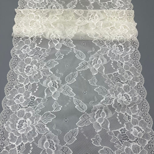 freedombeauty | 28cm Lingerie Handmade Wedding Dress Accessories Pure White Hollow Lace Nylon Lace Trim Accessories