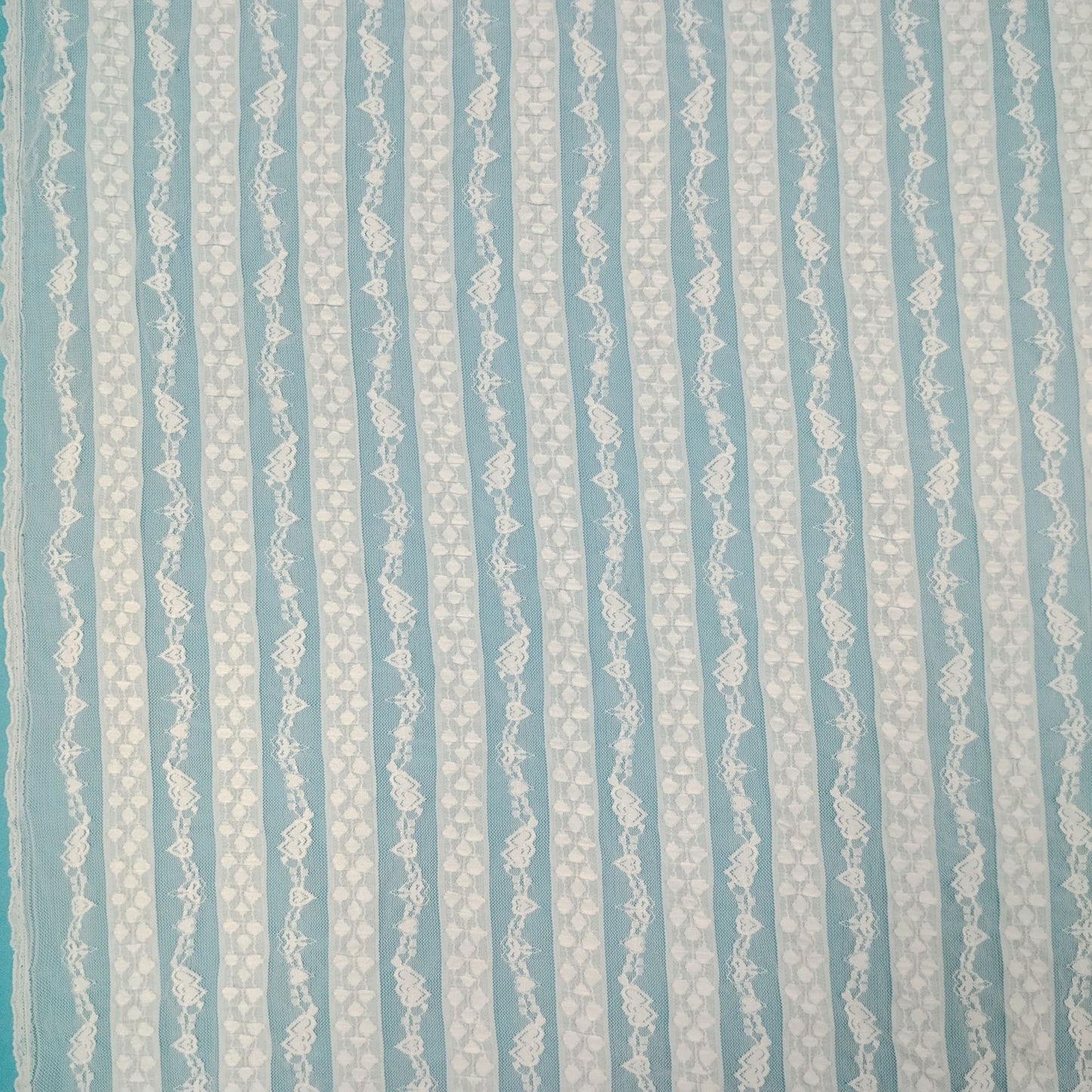 freedombeauty|Bubble Heart Elastic Lace Fabric Dress Clothing Fabric Embroidered Mesh Lace Trim Hollow Mesh Fabric