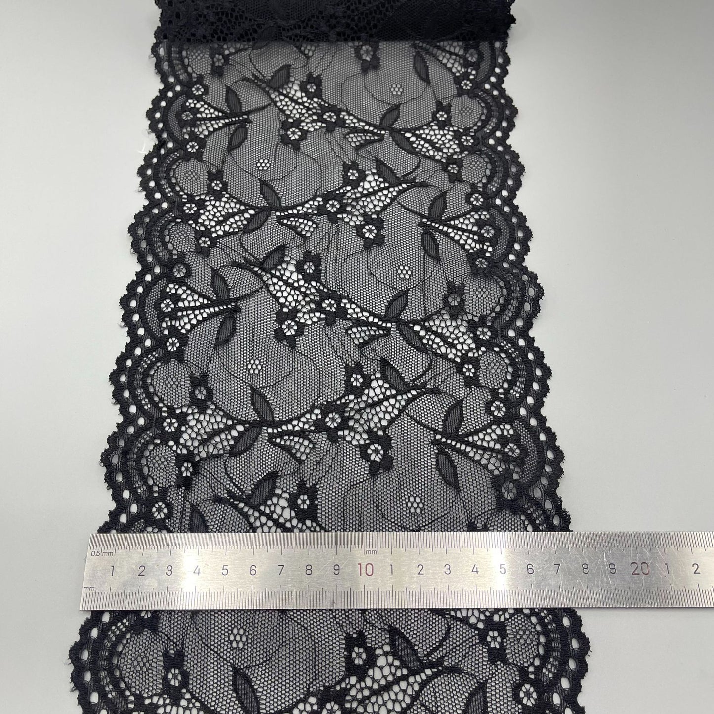 freedombeauty|18cm Elastic Lace Nylon Lace Trim Handmade Wedding Dress Accessories Hot Selling Elastic
