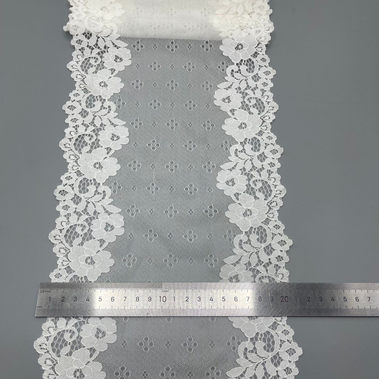 freedombeauty|20CM Soft Nylon Spandex Black and White Sock Decoration Elastic Lace Trim