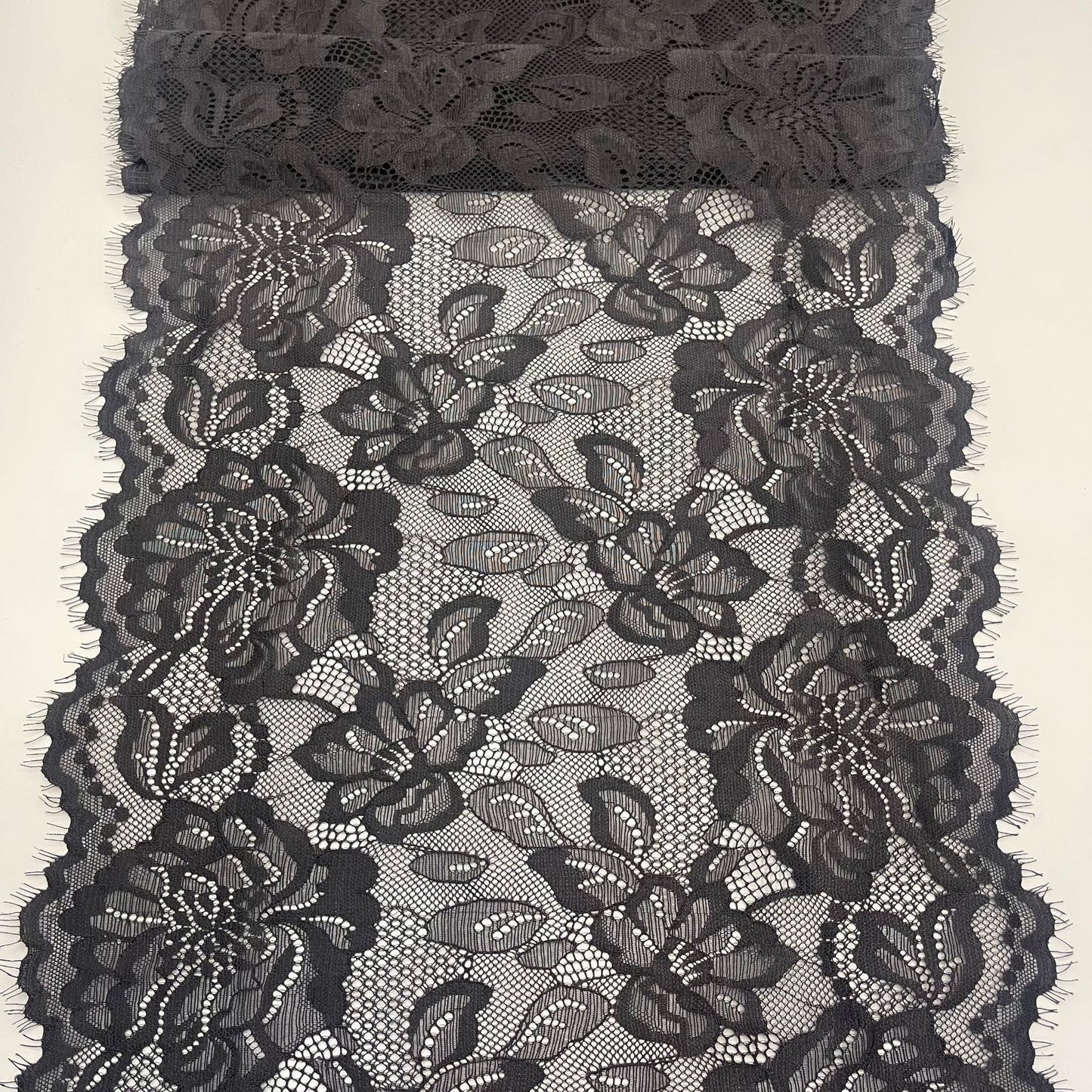 freedombeauty|30CM Elastic Eyelash Elastic Lace Trim for Lingerie, Underwear, Women's Dresses, Clothing, Curtains Elastic Lace Fabric