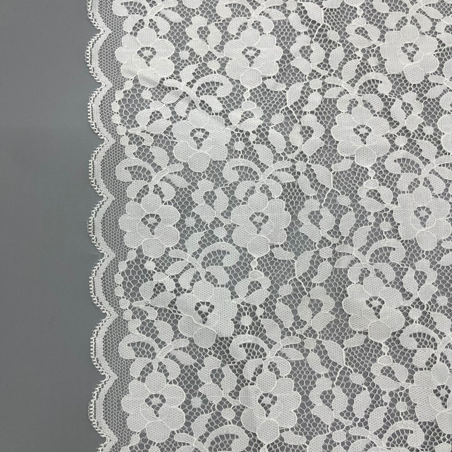 freedombeauty|20cm White Elastic Hollow Lace Trim for Underwear Wedding Dress Nylon Accessories Handmade Decoration