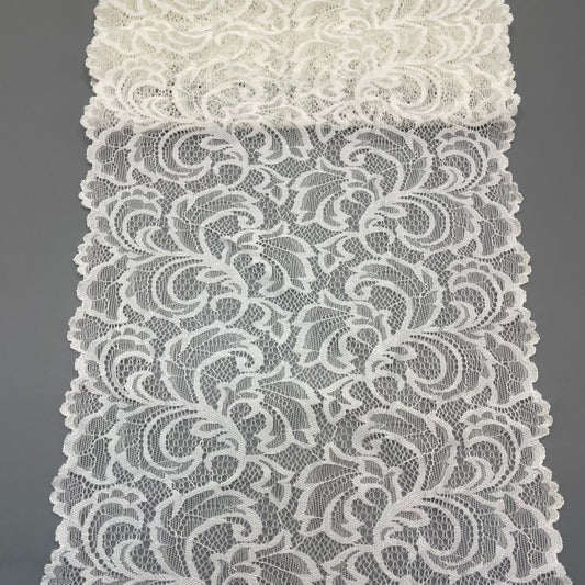 freedombeauty|23CM Elastic Wave Lace Trim for Lingerie Wedding Dress Accessories DIY Clothing Decoration