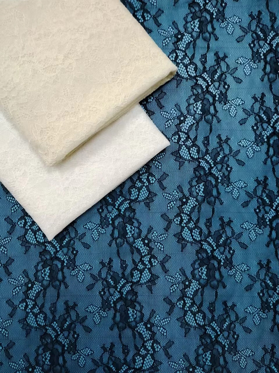 freedombeauty|Hot Selling Direct Supply Nylon Corrugated Peony Lace Fabric Women's Pajamas Dress Lace Fabric Fashion Lace