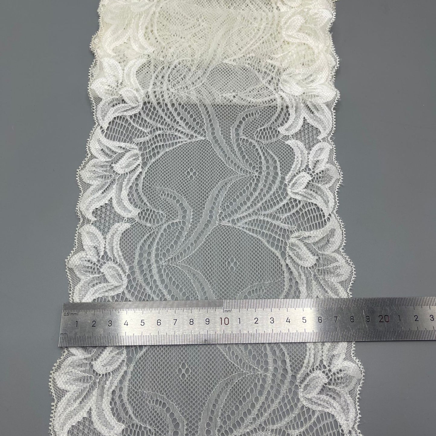 freedombeauty|18cm High-Quality White Stretch Lace Trim Nylon Wedding Dress Hollow Out Accessories Design Purchase