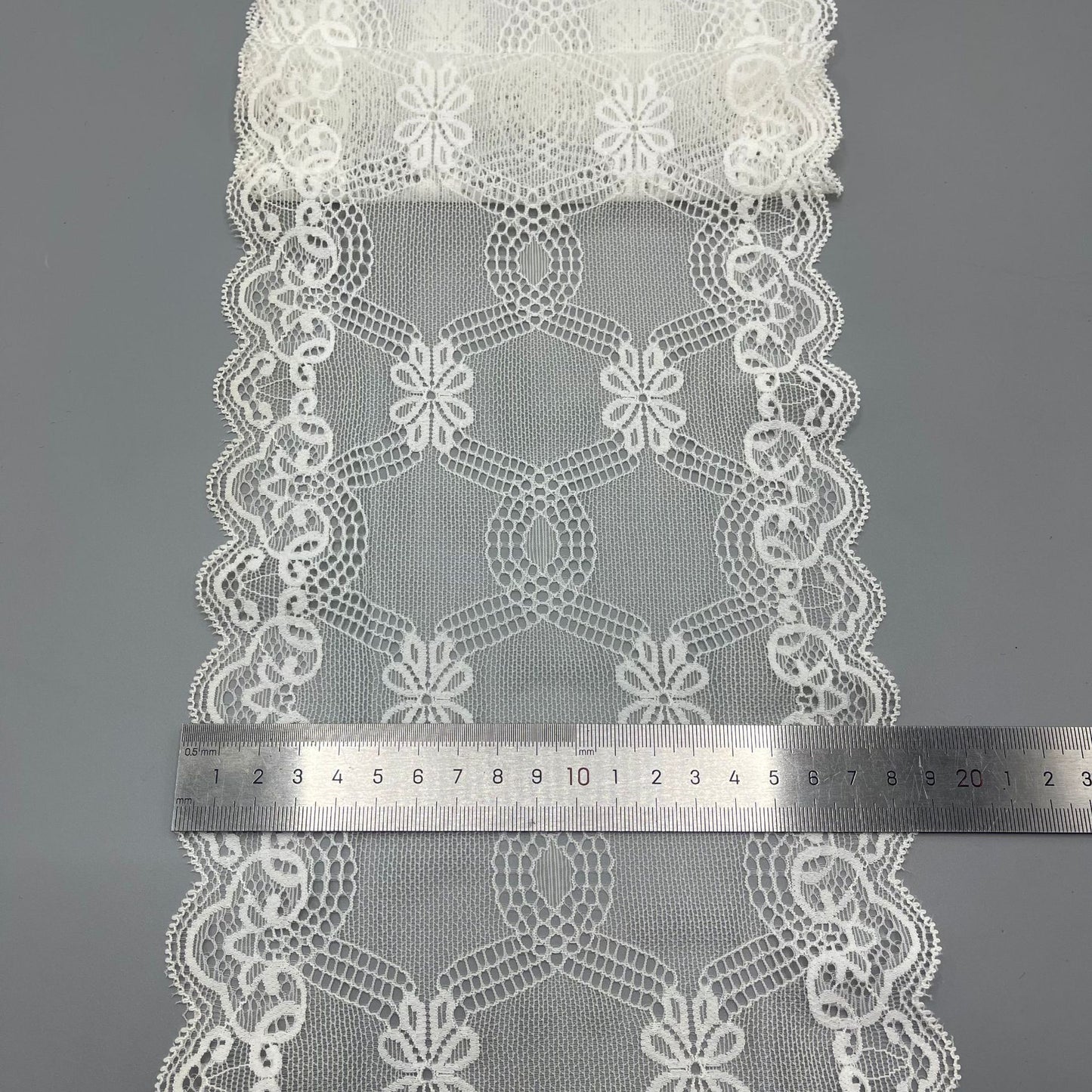 freedombeauty|18CM Nylon Lace Fabric Stretch Hollow Out Dress Sleepwear Lingerie Wedding Dress Accessories