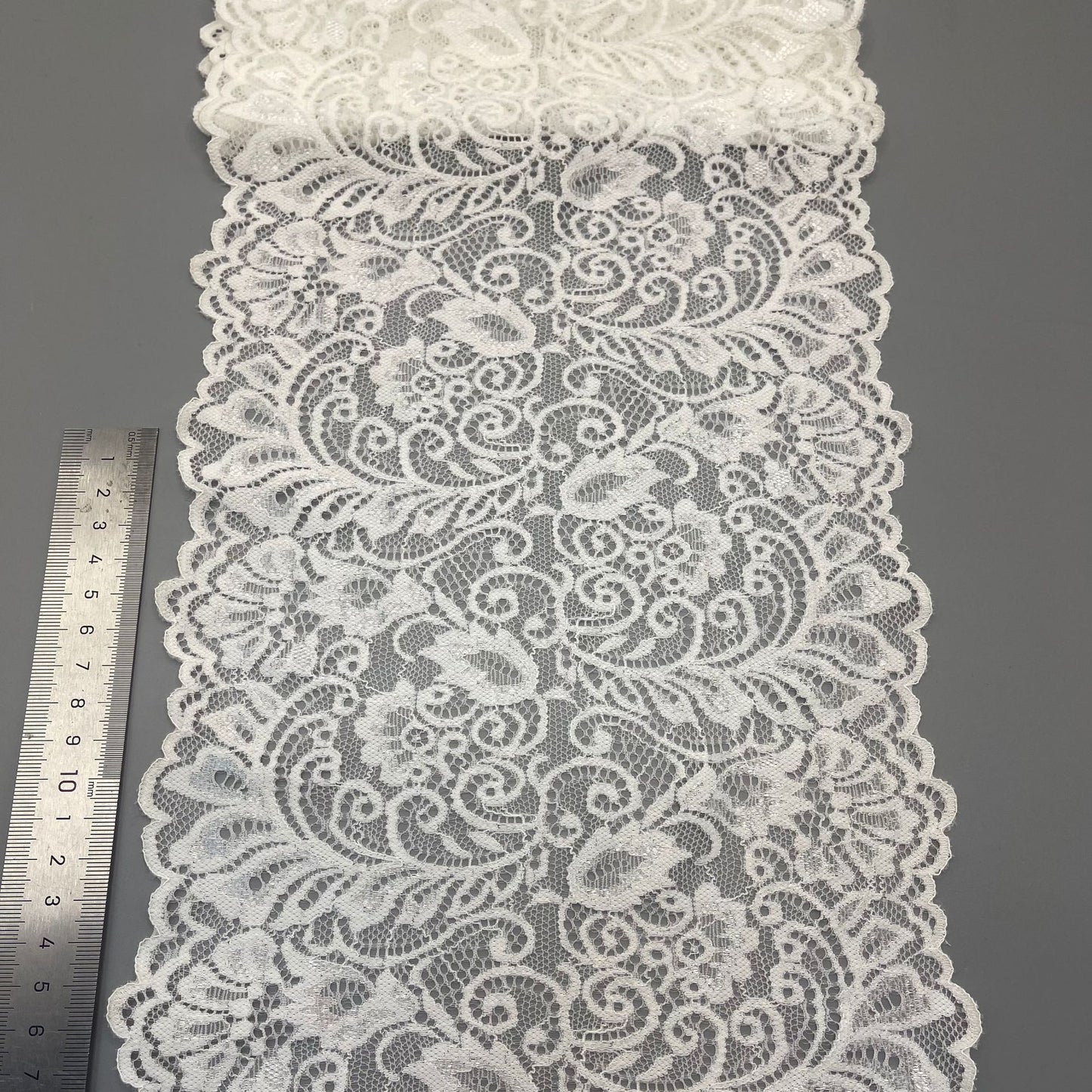 freedombeauty|21CM Wedding Dress White Lace Hollow Elastic Nylon Lace Handmade Accessories