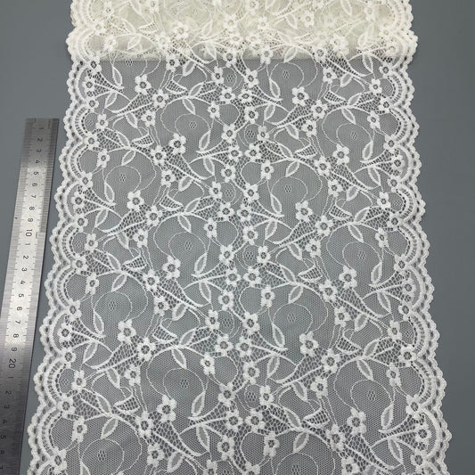 freedombeauty|30CM Double-Sided Lace Trim Nylon Lace Trim Stretch Small Lace Trim Fashion Lingerie Lace Trim