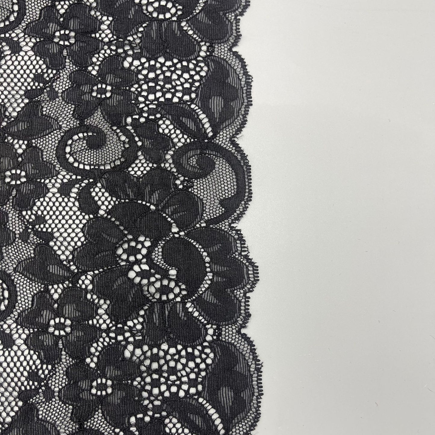 freedombeauty|18CM Elastic Lace Trim Nylon Lace Wedding Dress Decoration Fabric Accessories