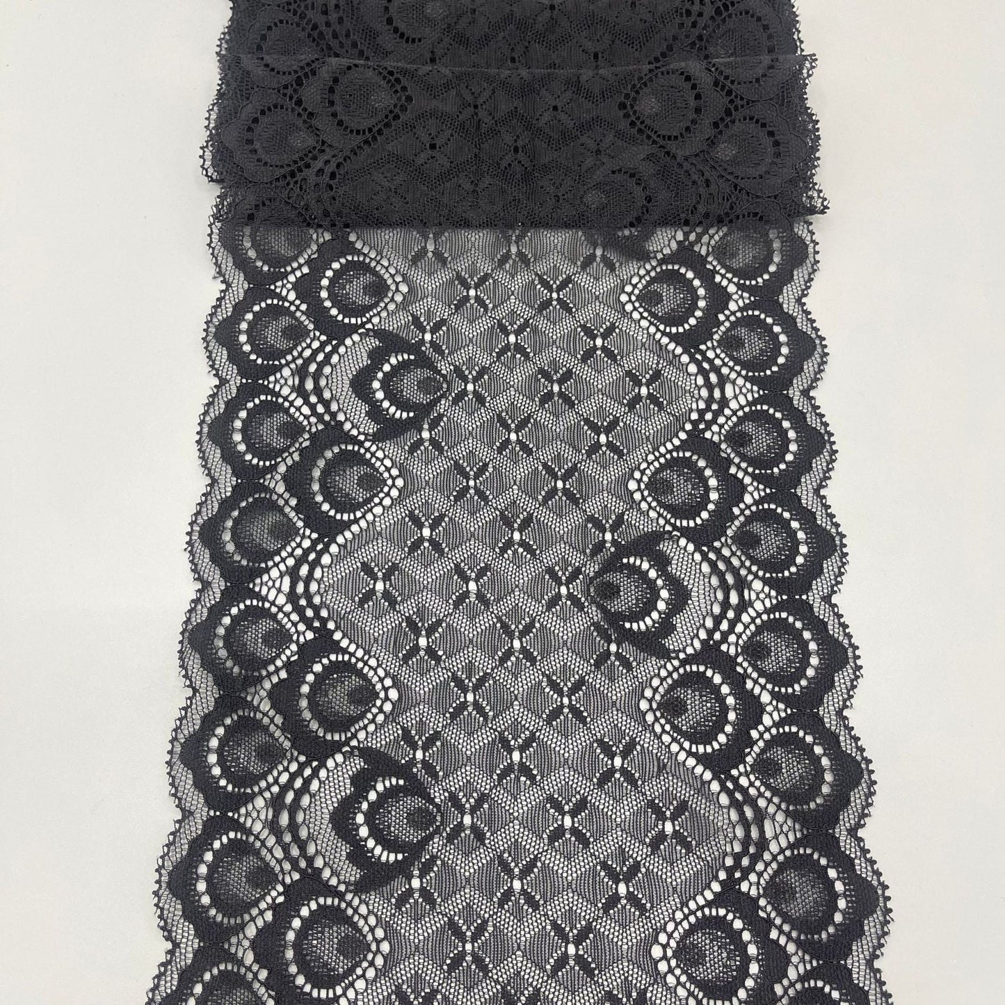 freedombeauty|18CM Elastic Guipure Lace Knitted Nylon Silk Wedding Dress Lingerie Clothing Lace