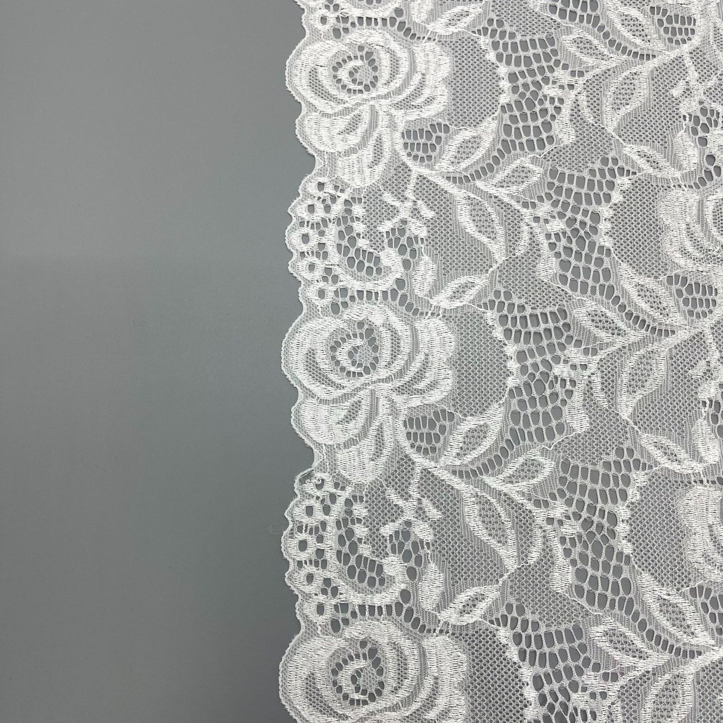 freedombeauty|18cm In Stock Direct Sale Nylon Spandex Lace Fabric for Women's Dresses and Children's Clothing Lace Trim Fabric