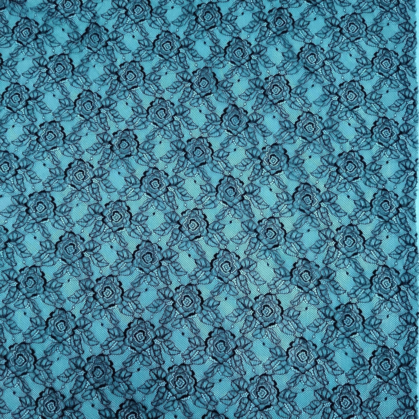 freedombeauty|Hot-Selling Nylon Lace Fabric Elegant Soft Small Rose Dot Lace Close-Fitting Fabric Cuff Hollow Thin Style