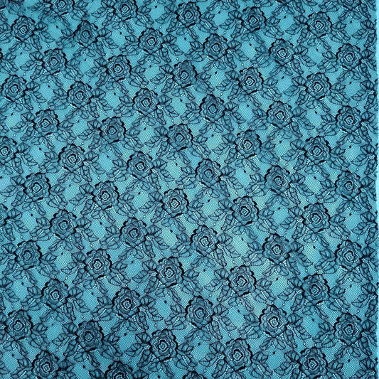 freedombeauty|Hot-Selling Nylon Lace Fabric Elegant Soft Small Rose Dot Lace Close-Fitting Fabric Cuff Hollow Thin Style