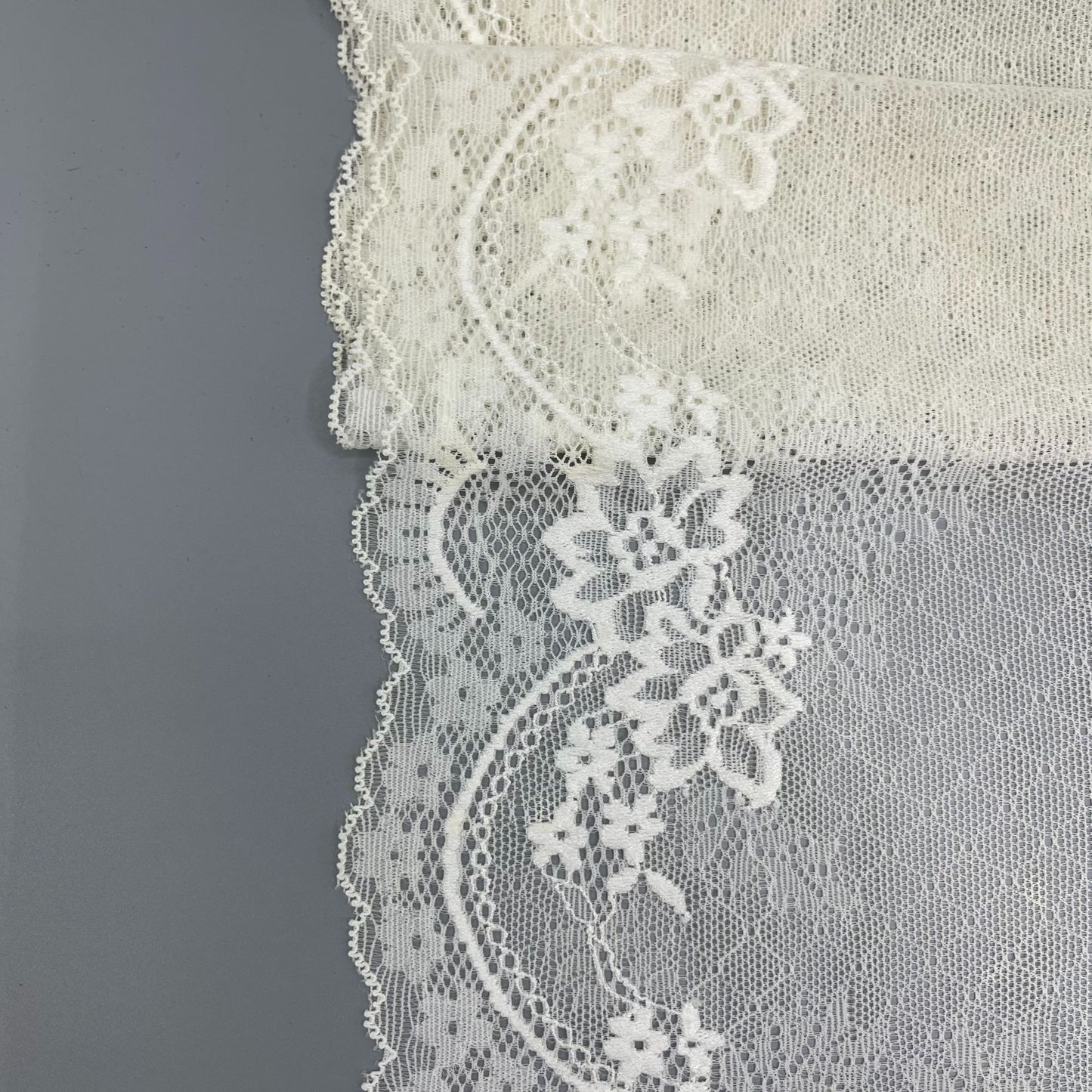 freedombeauty|30cm Elastic Lace Hollow Trim Nylon Lace Trim Accessories Handmade Wedding Dress Custom Border