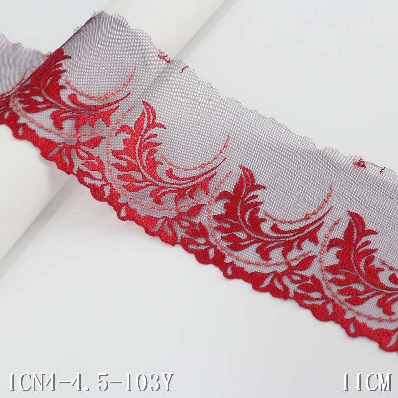 【1pack】-freedombeauty|3D Embroidery Bedding Accessories Home Decor Soft Decoration Mesh Embroidery DIY Handmade