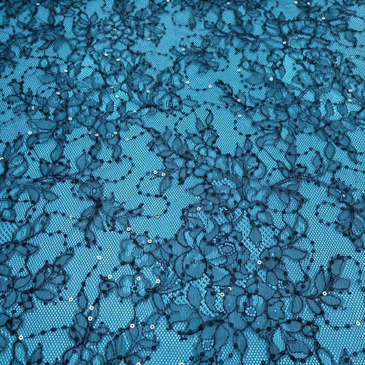 freedombeauty|Chiffon Sequin Lace Fabric Full Pattern Lace Fabric for Dresses Fashion Gowns Wedding Dresses Children's Decorations