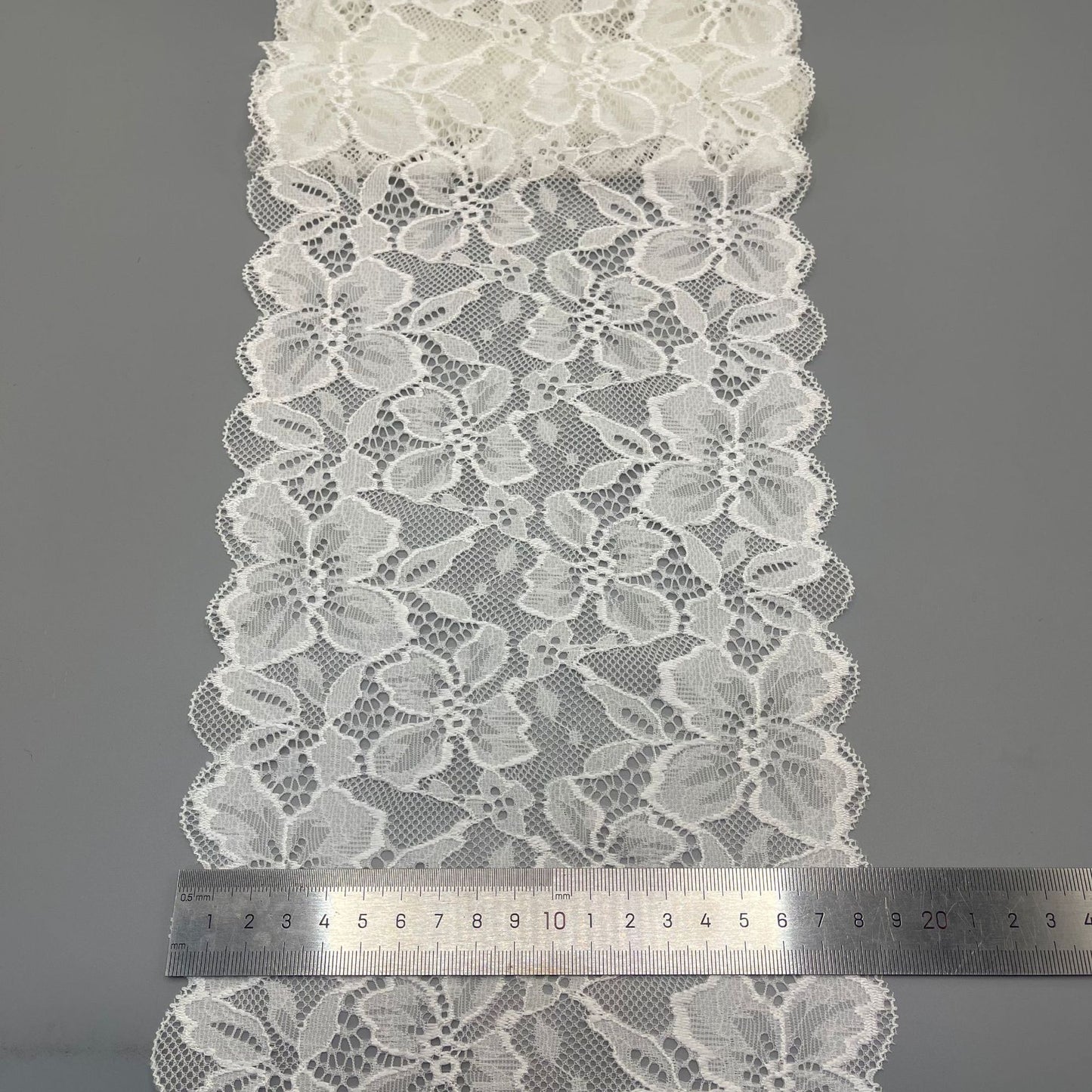 freedombeauty|18CM Underwear Wedding Dress Accessories White Nylon Elastic Hollow Lace Trim Embroidery