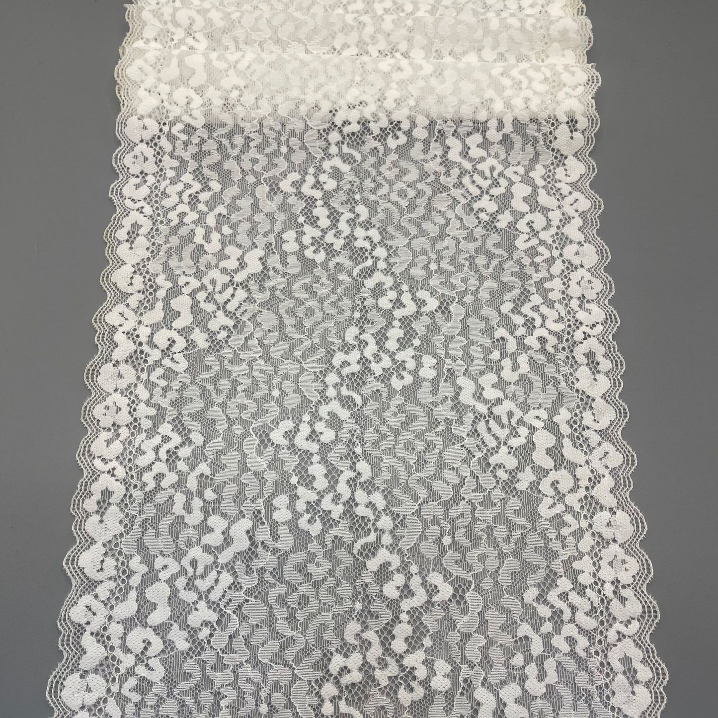 freedombeauty|23CM Exquisite White Elastic Lace Trim Nylon Wedding Dress Hollow Design Accessories DIY Wedding Dress Making