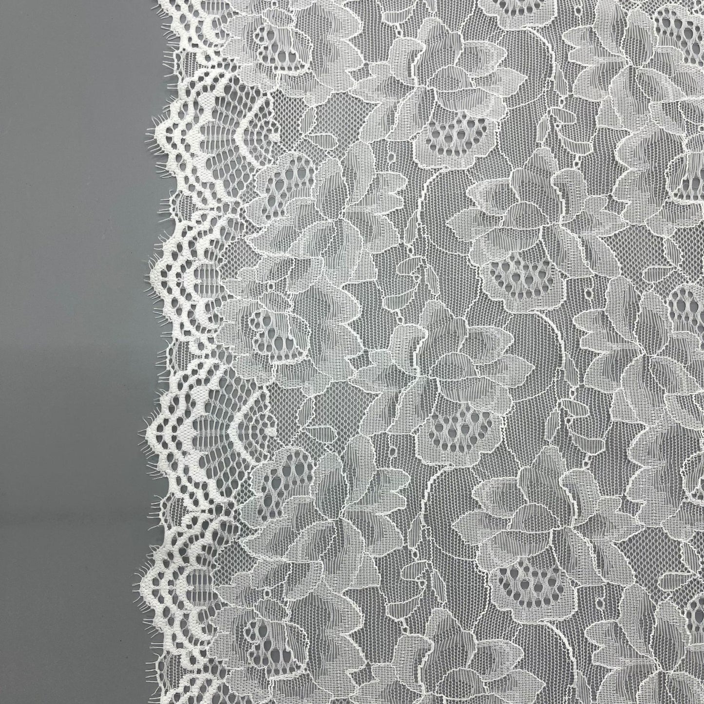 freedombeauty|22cm Elastic Eyelash French Water-Soluble Lace Trim Clothing Wedding Dress Accessories DIY Decoration