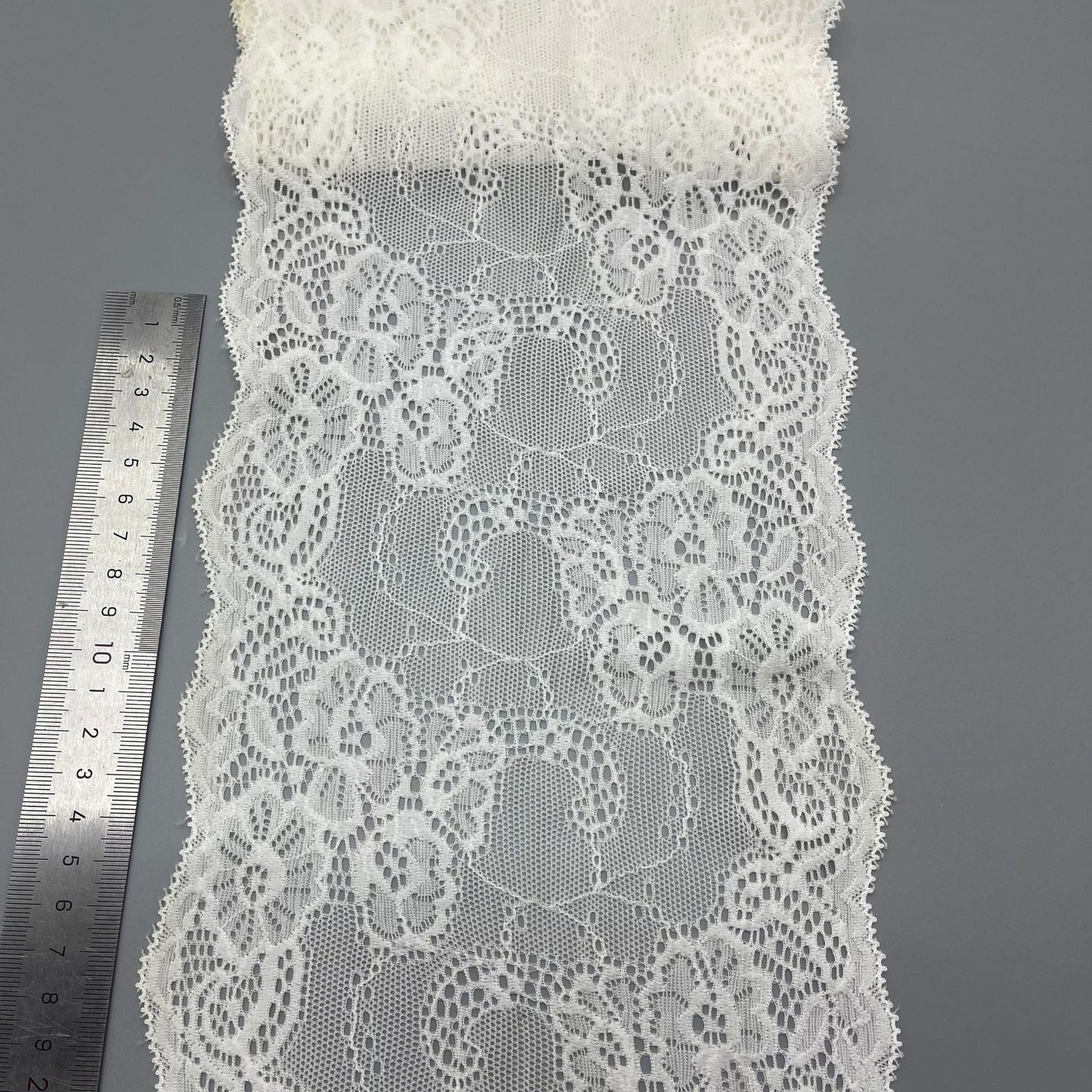 freedombeauty|17CM Nylon Lace Trim Elastic Lace Trim for Underwear Skirt Hem Gloves Socks Accessories