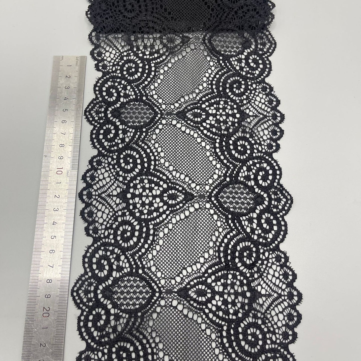 freedombeauty|15cm Wedding Dress Accessories High-Quality White Nylon Lace Hollow Embroidery Handmade Embroidery