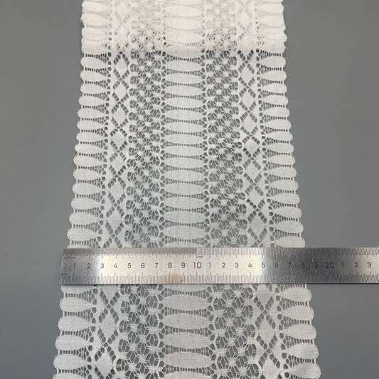 freedombeauty|18CM Elastic Lace Trim Lingerie Underwear Women's Dress Clothing Curtain Elastic Fabric