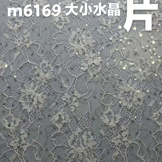 freedombeauty|Sequin Thin Nylon Stretch Lace Wedding Dress Three Flower Leaf Base Clothing Accessories Decoration Children's Pocket Bag