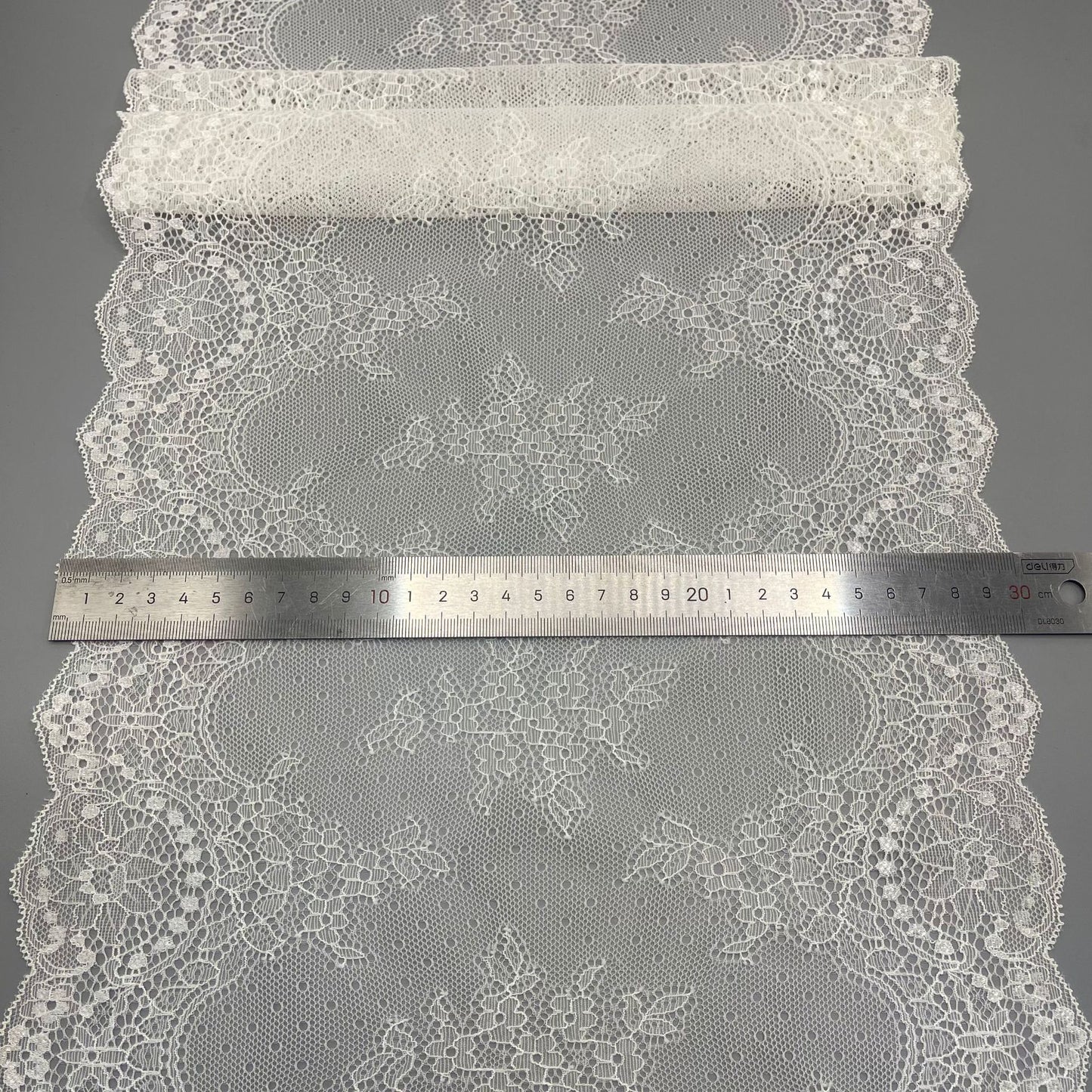 freedombeauty|30CM High Elastic Lace Trim for Wedding Dress Decoration In Stock
