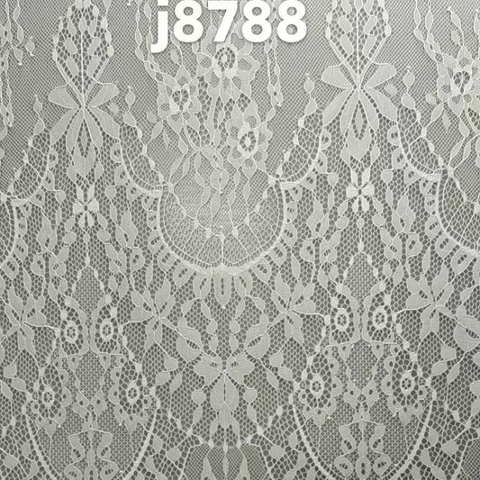 freedombeauty|Nylon Black White Apricot Non-Elastic Eyelash Fringe Lace Fabric Trim Clothing Accessories DIY Decoration