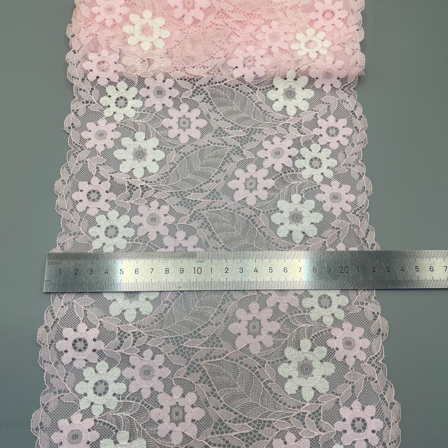 freedombeauty|22CM Nylon Lace Trim Elastic Lace Trim for Lingerie Hem Gloves Socks Accessories