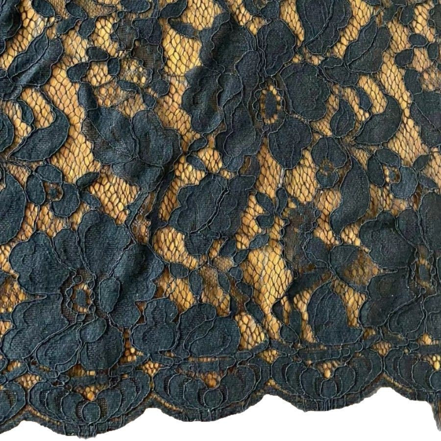 freedombeauty|Brocade Cotton Large Floral Lace Clothing Mesh Wedding Dress Children's Skirt Underwear Lace High-end Skirt Jacquard Mesh Pocket