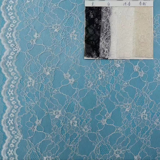 freedombeauty|In Stock Nylon Lace Fabric Full Pattern Lace Fabric Wedding Dress Fashion Dress Pajamas Lace Fabric
