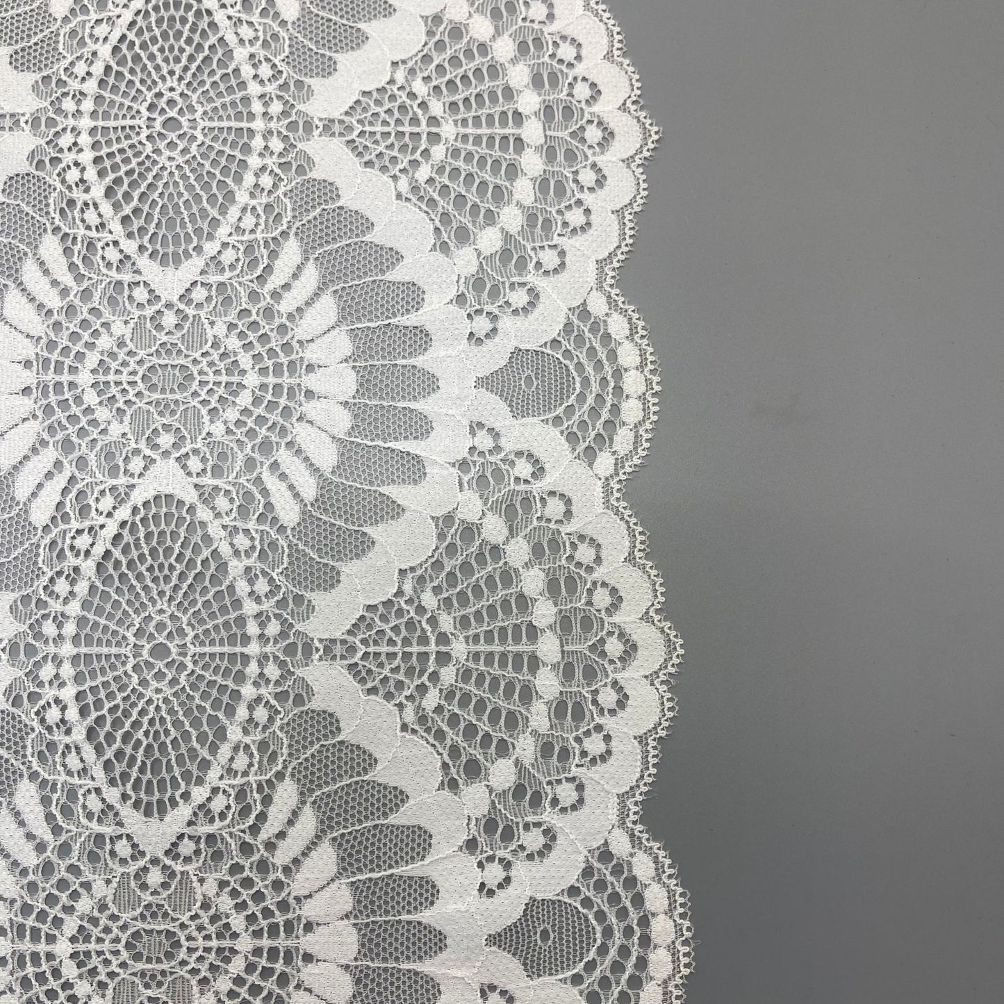 freedombeauty|20CM Elastic Lace Trim White Wedding Dress Hollow Lace Nylon DIY Clothing Accessories