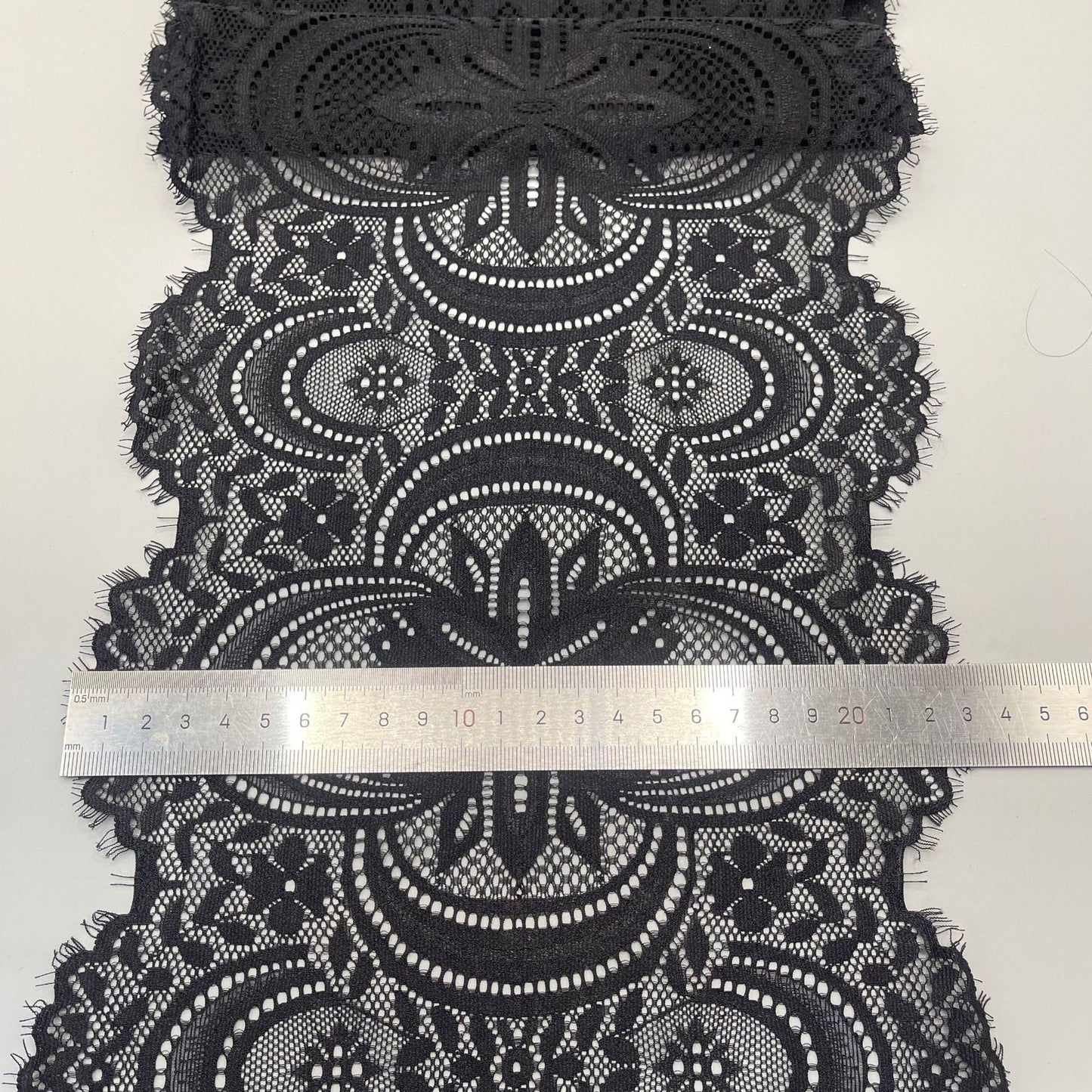 freedombeauty|22cm Elastic Eyelash French Lace Trim Wedding Dress Lingerie Accessories DIY Clothing Decoration