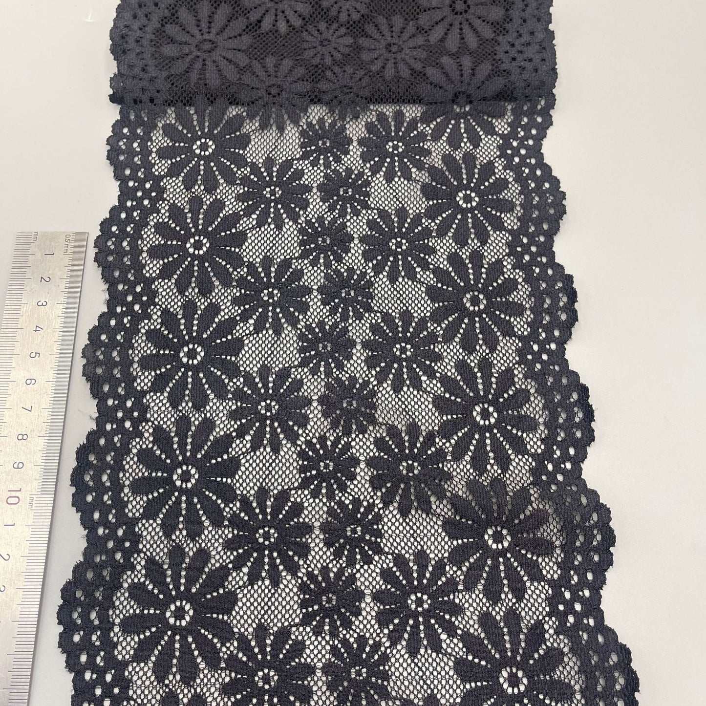 freedombeauty|18CM High-Quality White Stretch Lace Trim Nylon Wedding Dress Hollow Out Accessories