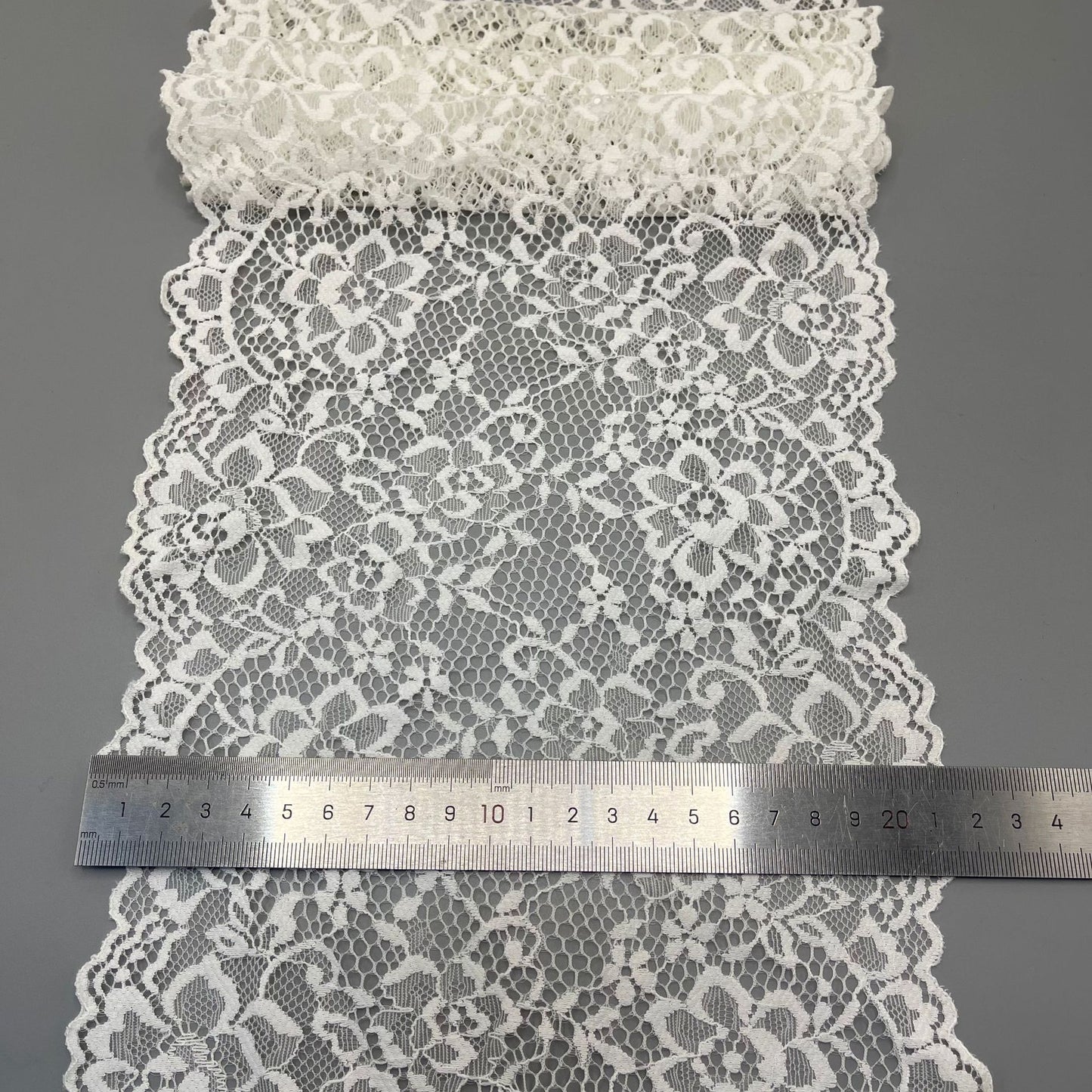 freedombeauty|21CM Lace Trim Rose Shape Elastic Lace Dense Pressed Design