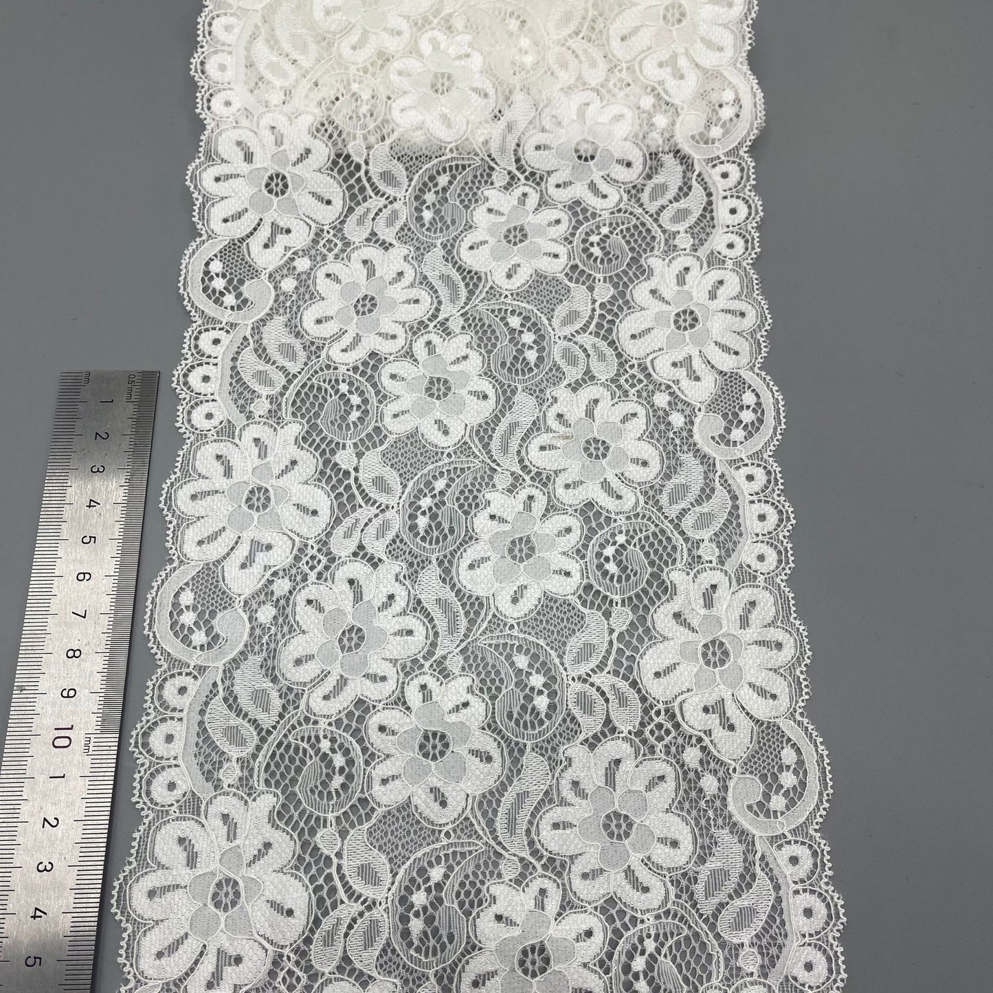 freedombeauty|17CM Elastic Lace Trim In Stock Suitable for Clothing Making