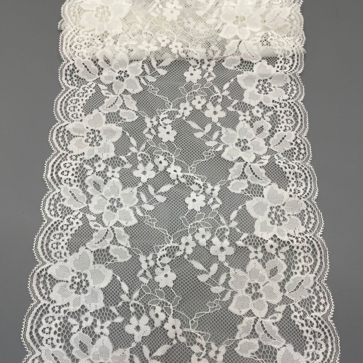 freedombeauty|21CM Lace Elastic Trim for Skirts, Children's Clothing, Wedding Dress Decoration, Clothing Hem Lace