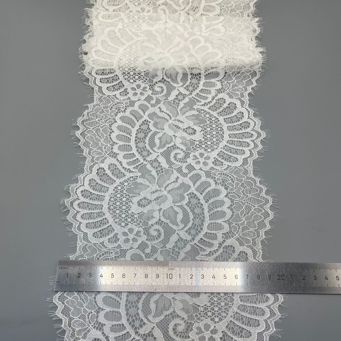 freedombeauty|18CM Elastic Eyelash High-end French Lace Trim Clothing Lingerie Wedding Dress Accessories