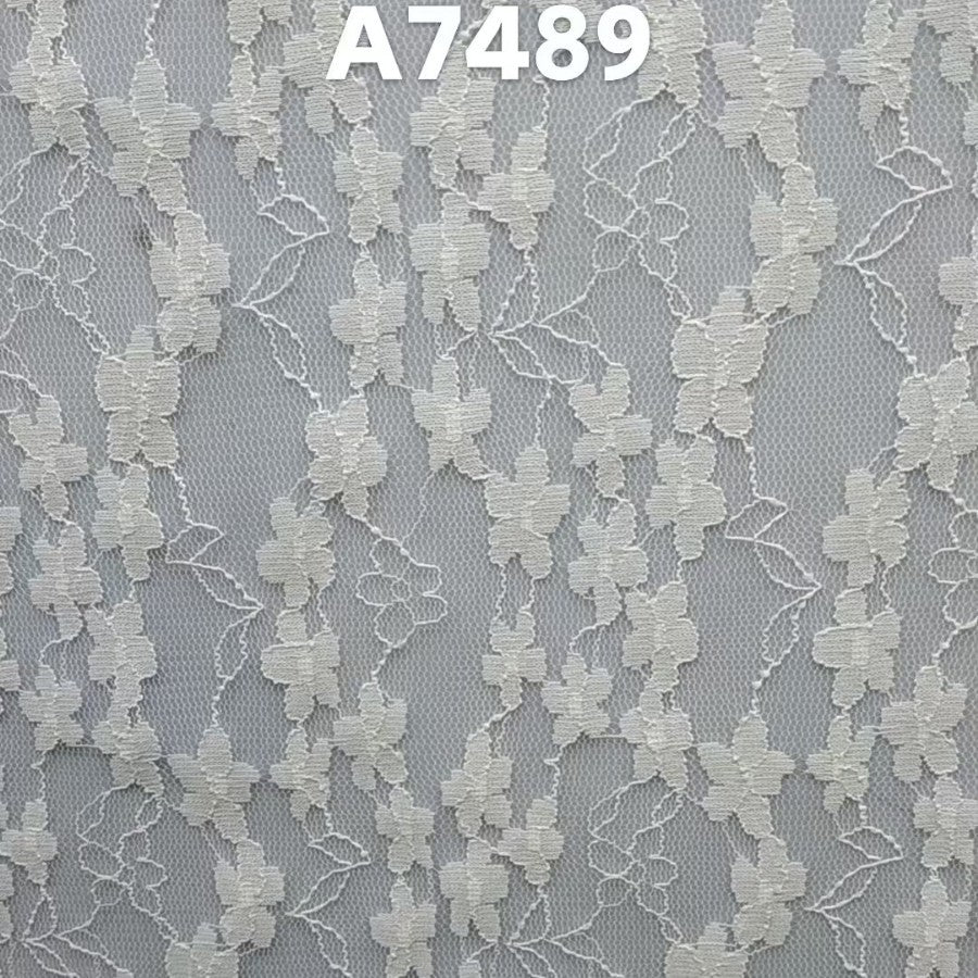 freedombeauty|Thin Nylon Stretch Lace Trim Plum Blossom Leaf Base Clothing Accessories Decoration Children's Clothing Pocket Bag