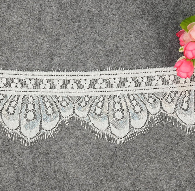 FREEDOMBEAUTY | 9cm Home Accessories Eyelashes Single-sided Lace, Tube Top Underwear Nylon Eyelashes Dress Lace