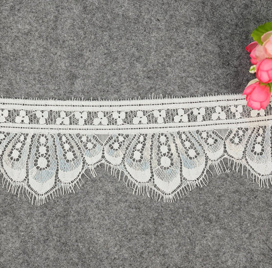 FREEDOMBEAUTY | 9cm Home Accessories Eyelashes Single-sided Lace, Tube Top Underwear Nylon Eyelashes Dress Lace
